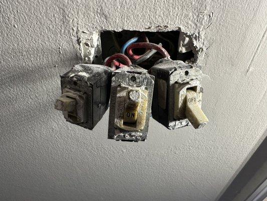 Change out old switches and outlets