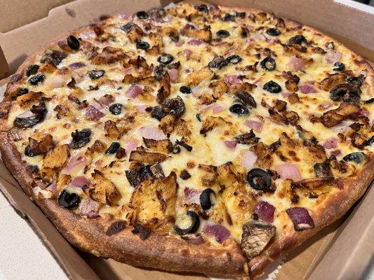 Curry Pizza Twist with Chicken