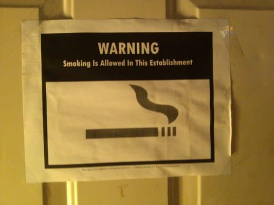 Yuuup... smoking happens here.