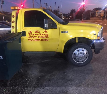 A&A Towing ready for your service!