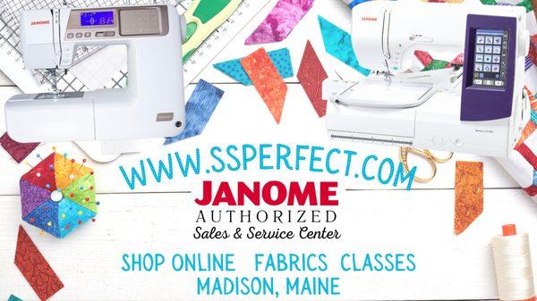 Shop online or in store for quilting fabrics, Janome sewing machines, quilting supplies, sewing notions, quilt kits, pre-cut fabrics