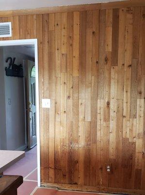 Remove old wood panel, and open up this doorway