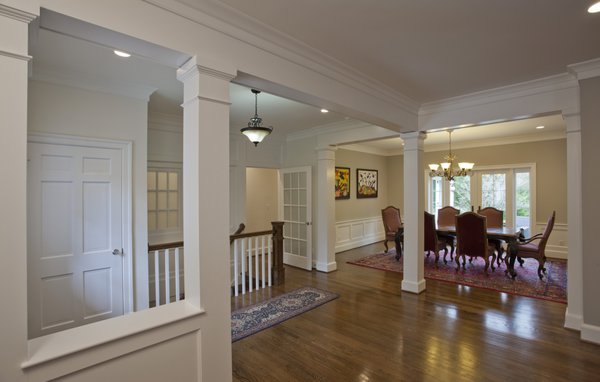 Sunny spacious elegant dining room