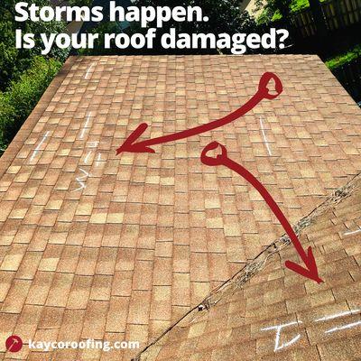 Do you have storm damage? Need roof inspection? We can help!