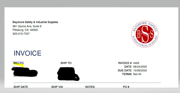 Invoice that I am a customer