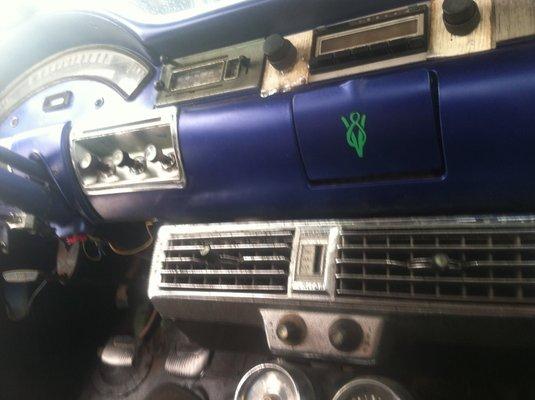 Old under dash unit in #2 '57 Ford which Dan & Glen breathed "new life" into!