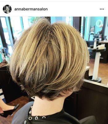 Great swing in that hair- annabermansalon