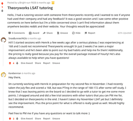 Student Reviews from Reddit.com