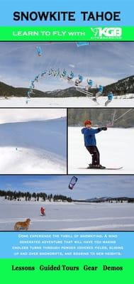 Snowkiting in Tahoe