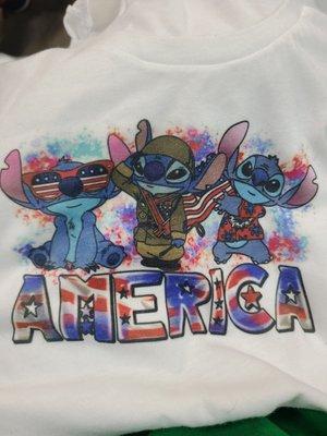 Sublimated stitch patriotic!