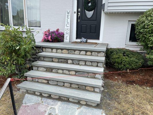 Steps renovation finished! Beautiful work done by us...