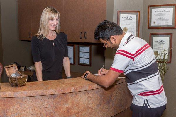 Helpful reception staff at East Wenatchee dentist Webb Dental Care