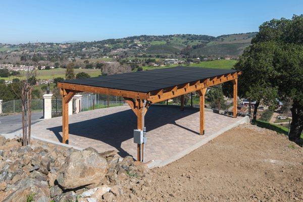 Solar carport in San Jose