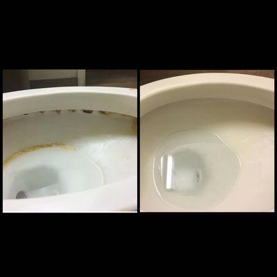 Before And After Picture Of Service Provided By The Real Deal Cleaning Service