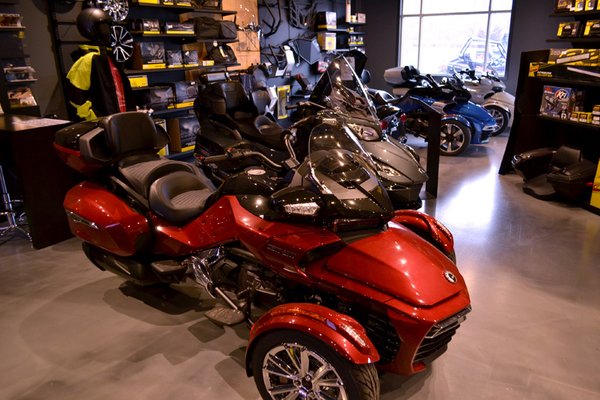 Can-Am Spyder Showroom at Brooks PowerSports.