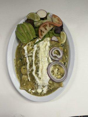 Enchiladas verdes