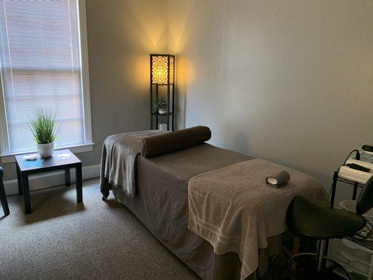 Relaxing treatment room