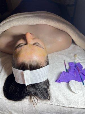 Full facial with enzyme peel