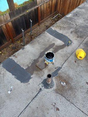 Flat roof repairs