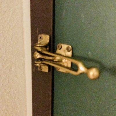 room lock latch, also a door knob lock