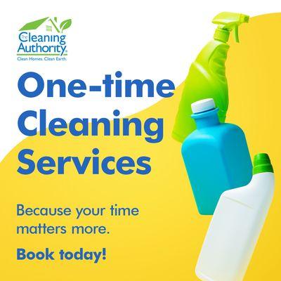 Need a hand? Need a Deep Cleaning? We are here to serve you. Look at our promotional prices for one-time cleanings. Book now an appointment!