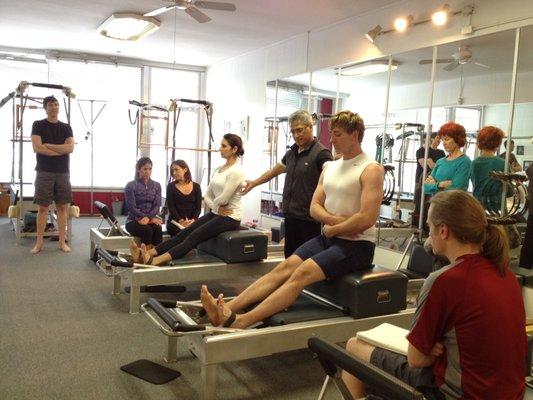 Senior Instructor Moses Urbano teaching a workshop for Romana's instructors