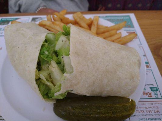 Chicken Cesar Salad Wrap..