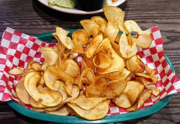 Ribbon fries (spiral sliced chips)