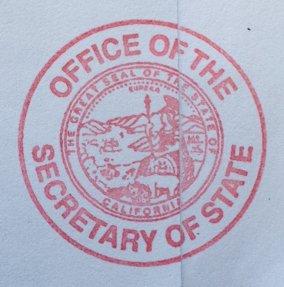 Secretary of State stamp