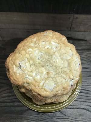 Jumbo chocolate chip macadamia coconut cookies