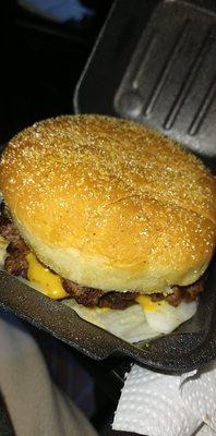 Double cheese burger