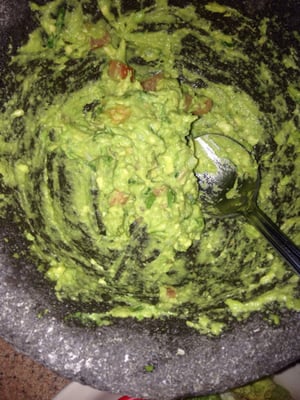 Table side guacamole is fresh and seasoned to order. My new fav Mexican place. Yum