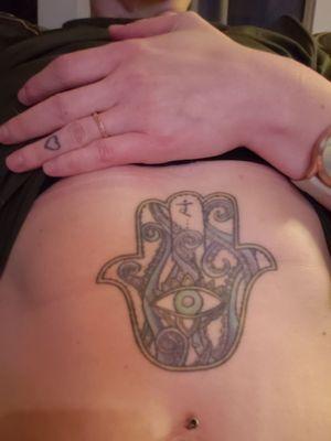 Octo-hamsa manipura chakra done by Kim