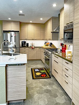 A modern kitchen recently completed in University Green Area.