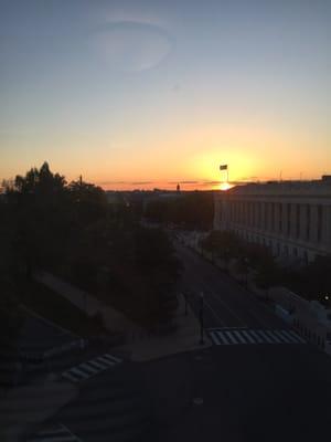 Sunset on the roof top