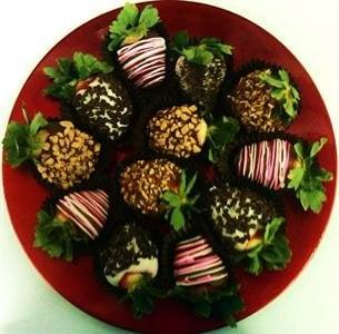 Fancy chocolate strawberries!