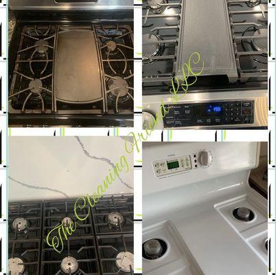 Stove top cleaning