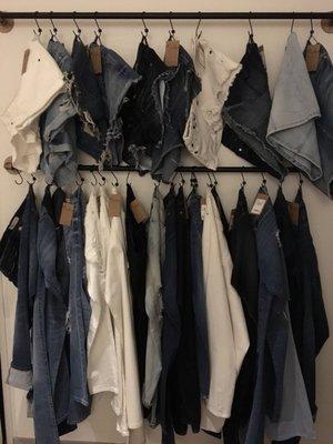 Denim wall