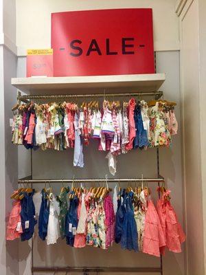 Clearance racks in the children's department @ Gap