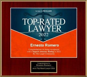 2022 Award Given to Attorney Ernesto Romero
 Romero Law Office, LLC