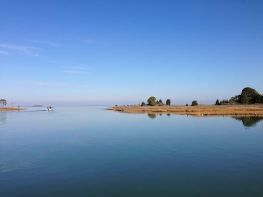 Beautiful morning view from the Smith Island Inn in Ewell MD.