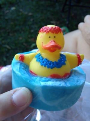 Lots of arts and crafts vendors! I got a hula duck soap for $5.