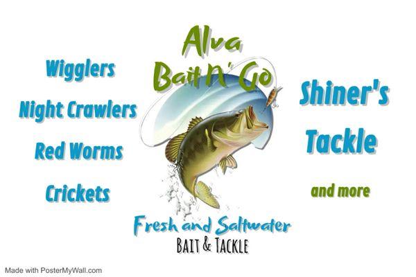 We sell live bait and tackle.