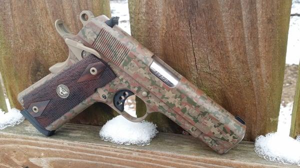 Digital camo Cerakoted 1911