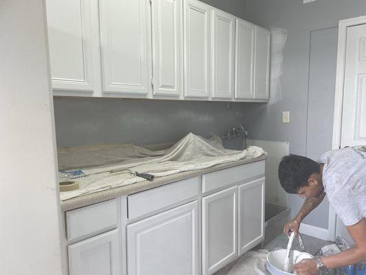 Paint cabinets