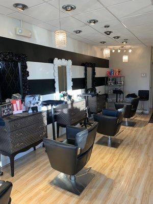 Inside the salon