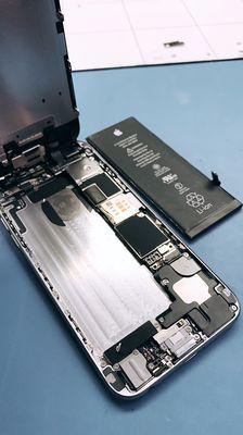 iPhone battery repair.