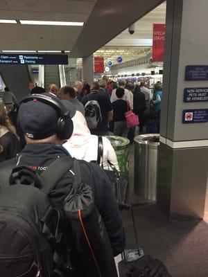 This has to be the longest TSA lines I've seen in 10 years