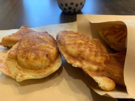 Nutella and taro taiyaki!