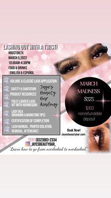 Eyelash Extensions Training